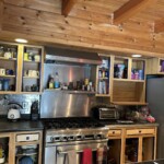 Oak cabinets